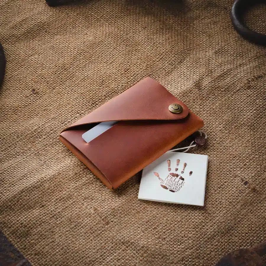 Crazy Horse Craft Minimalistická kožená peněženka classic brown - náhled 2