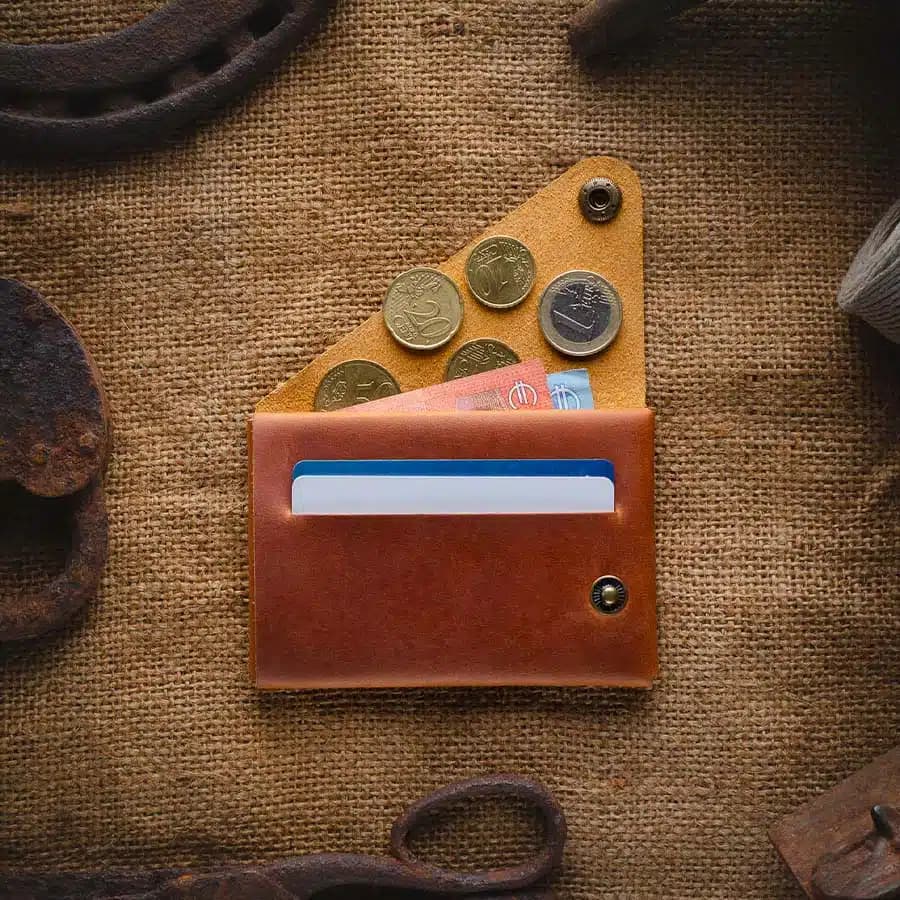 Crazy Horse Craft Minimalistická kožená peněženka classic brown - náhled 5