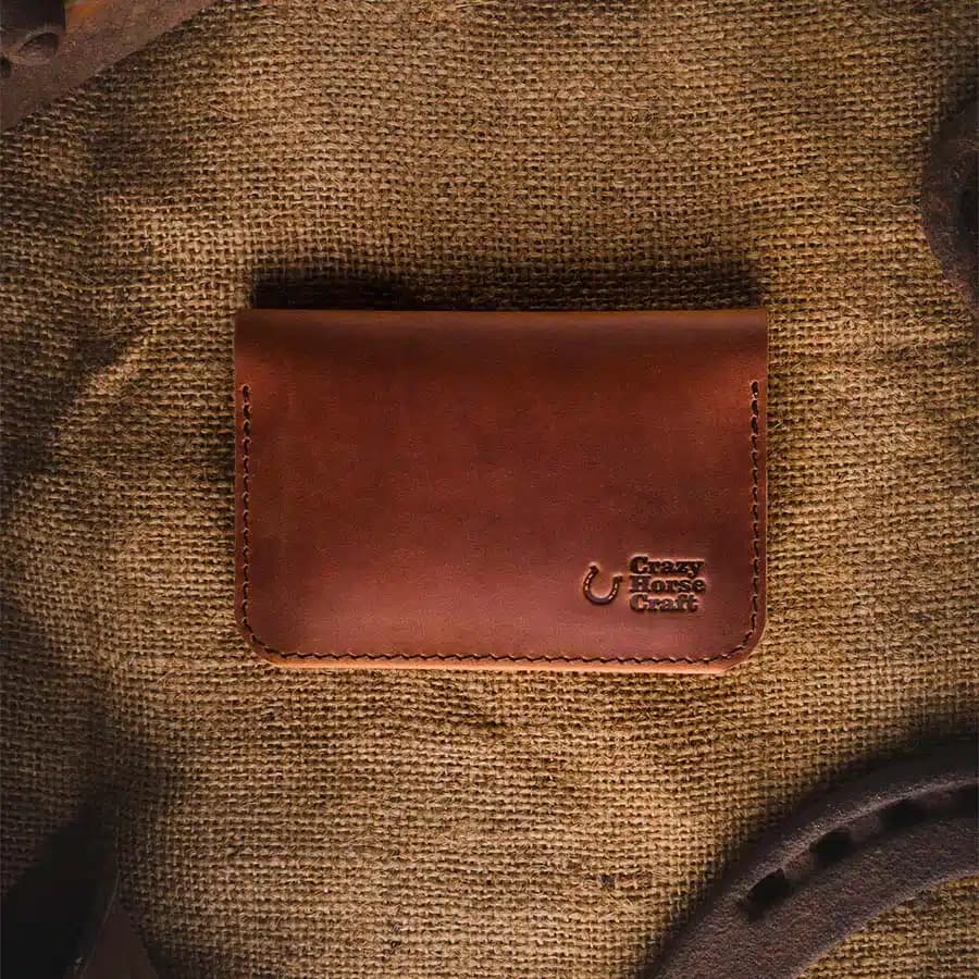 Crazy Horse Craft Kožená peněženka na karty dark brown - náhled 2