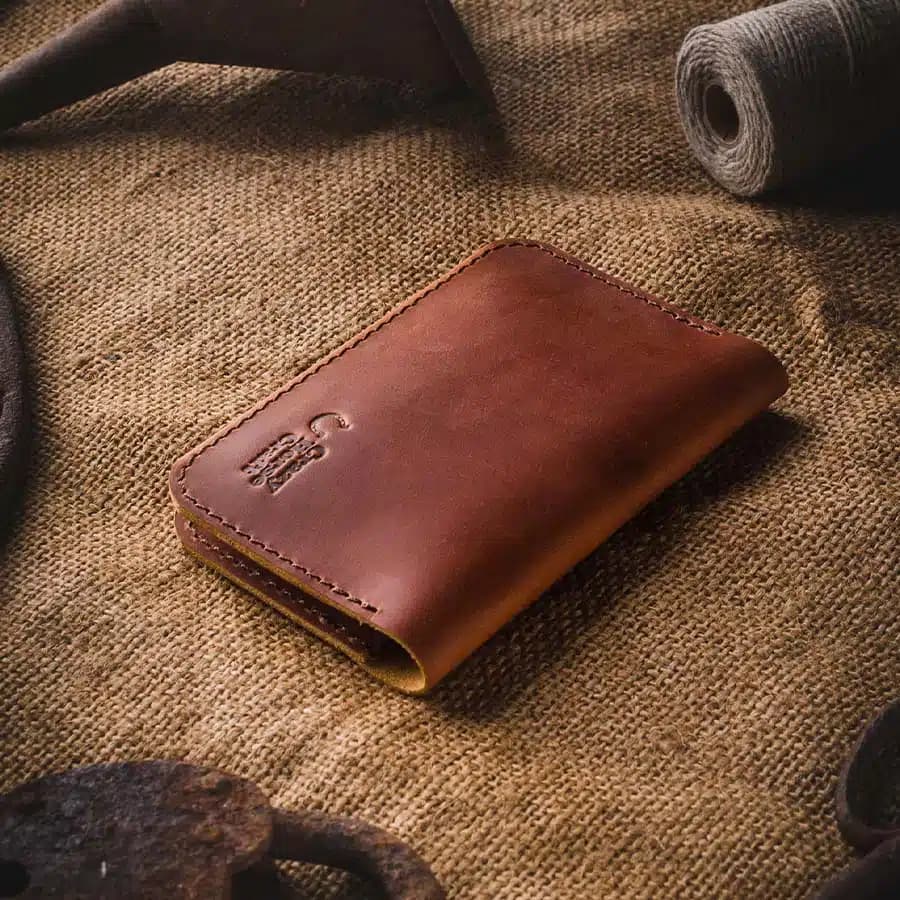 Crazy Horse Craft Kožená peněženka na karty dark brown - náhled 3