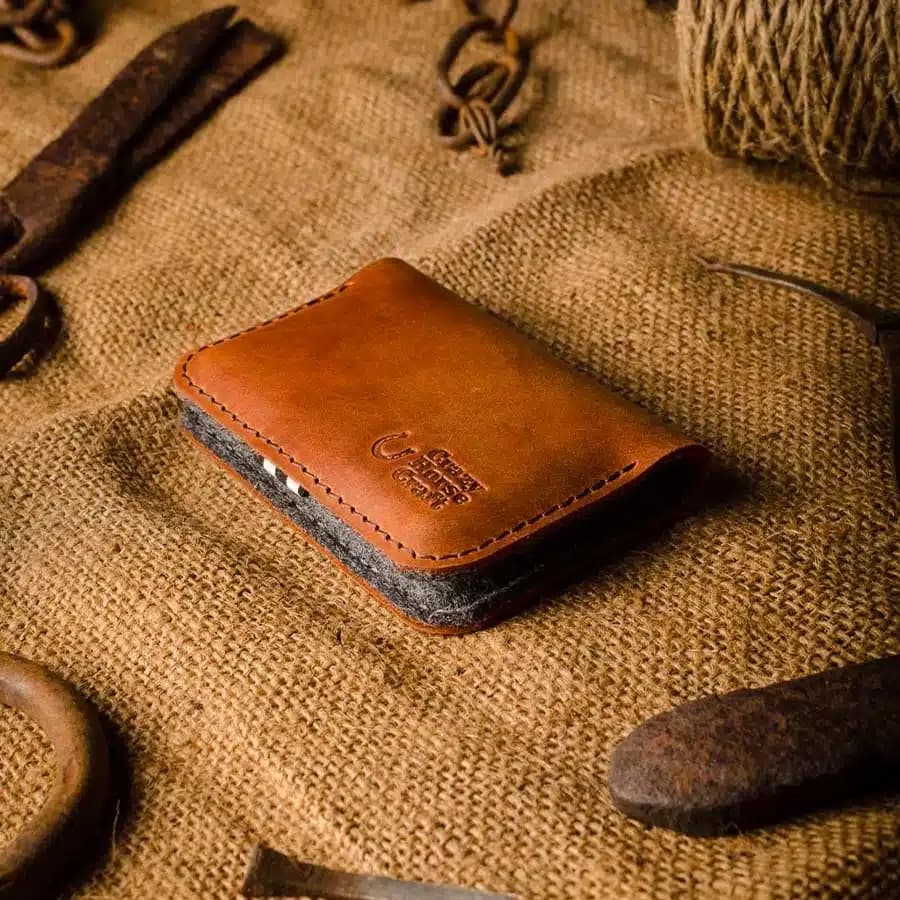 Crazy Horse Craft Kožená business peněženka classic brown - náhled 4