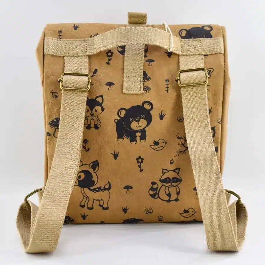 Papero Bags dětský papírový batoh Cougar Kids hnědý 8l - náhled 4