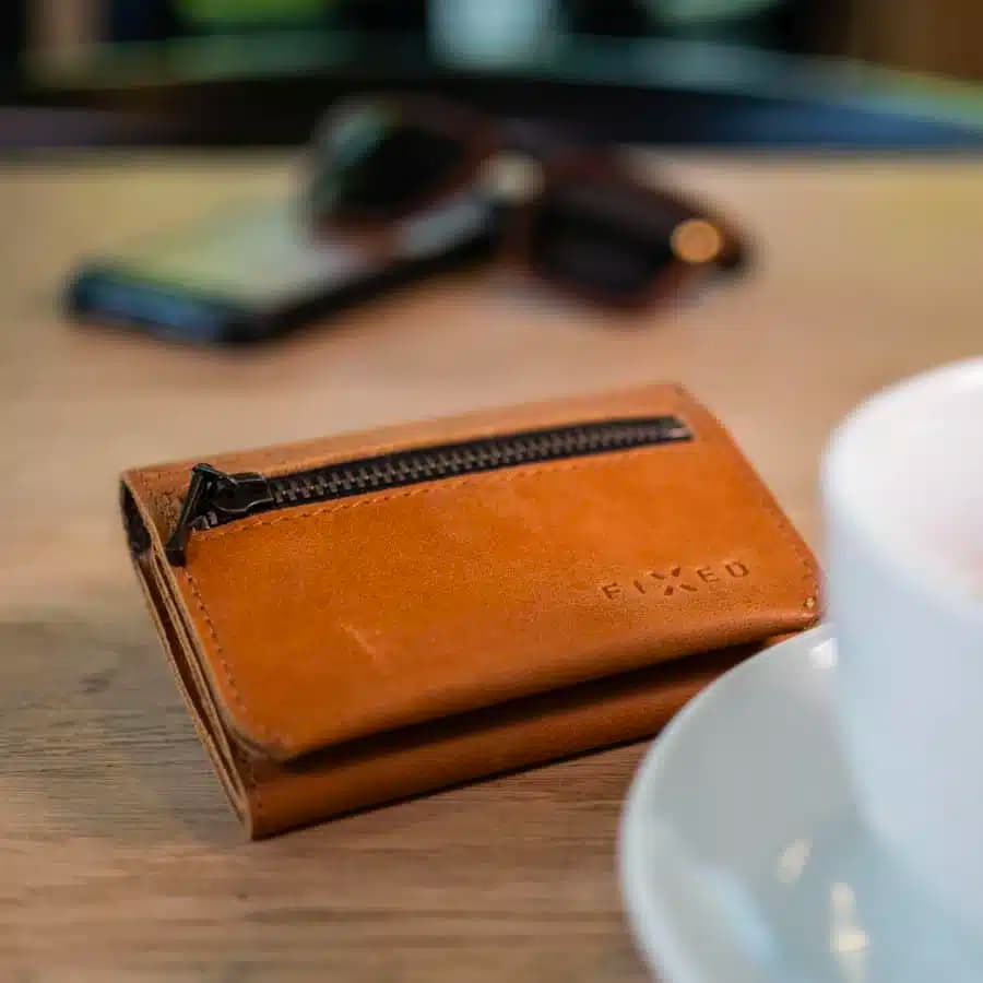 Fixed kožená peněženka Tripple wallet hnědá - náhled 3