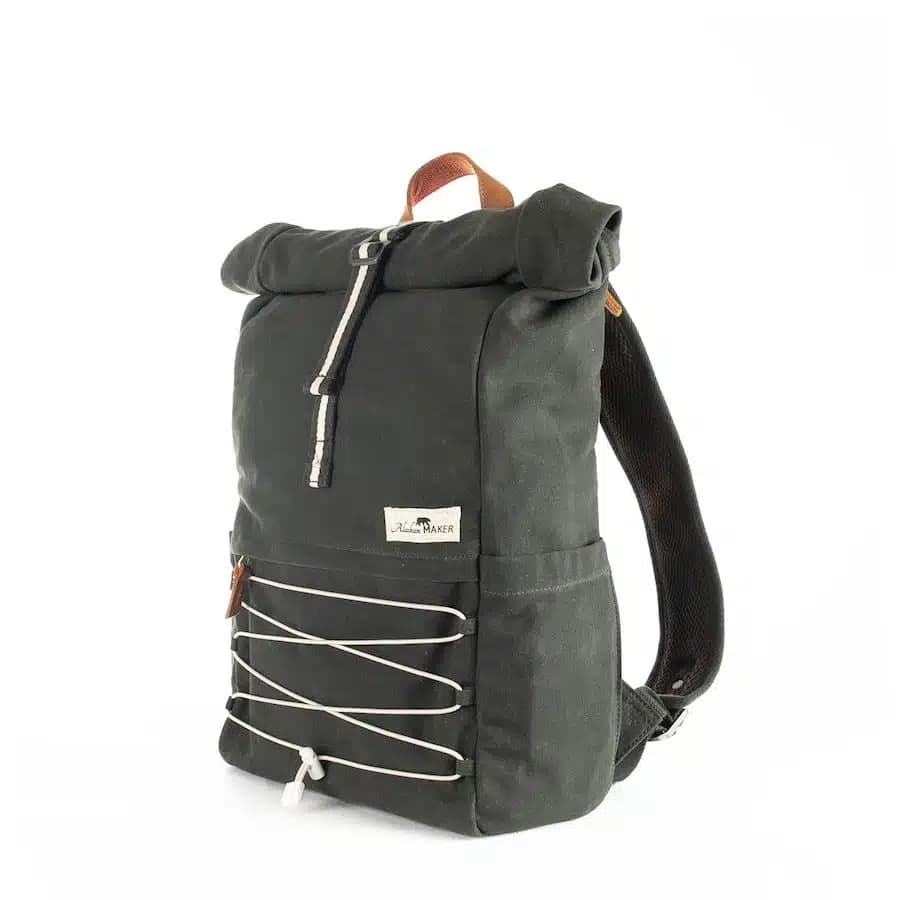 Alaskan Maker Rolovací vintage batoh Kenai Black 16l - náhled 3