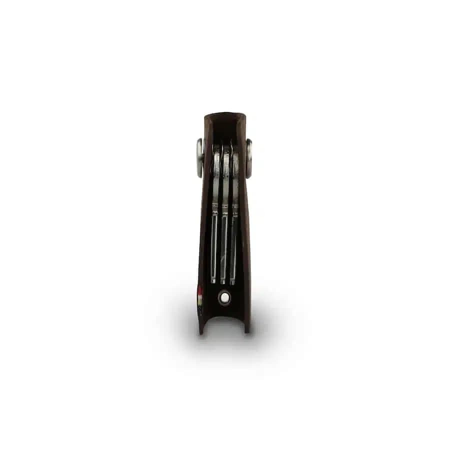 Garzini kožená klíčenka Lusso Brushed Black - náhled 2