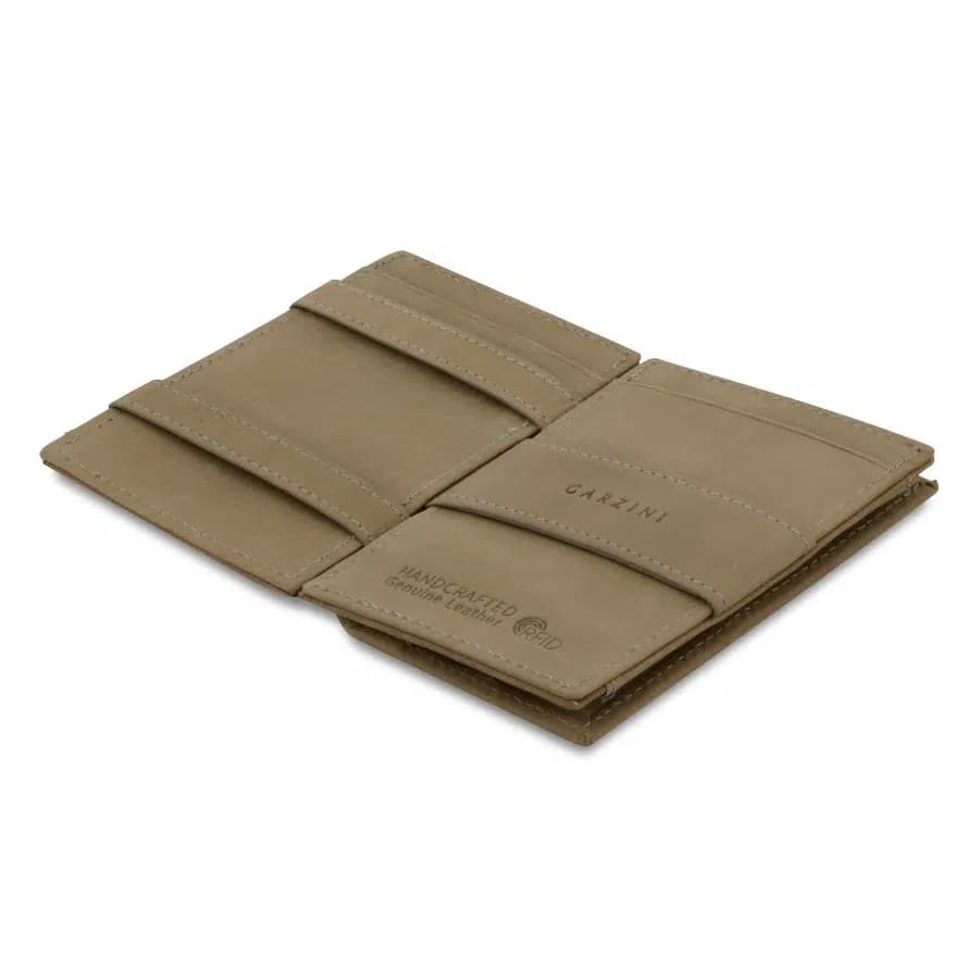 Kožená vysouvací peněženka s kapsou na mince Cavare Vintage Garzini Camel Brown - náhled 4