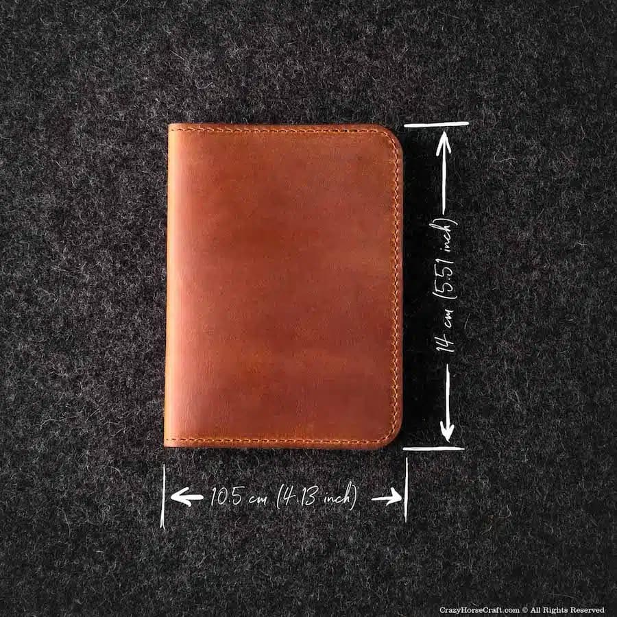 Crazy Horse Craft Kožená peněženka na pas classic brown - náhled 4