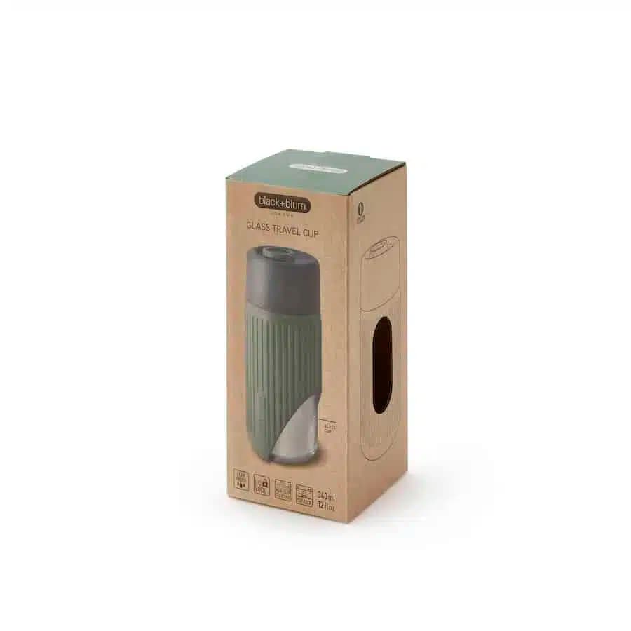 Black + Blum Cestovní skleněný hrnek na kávu 340 ml ocean - náhled 5