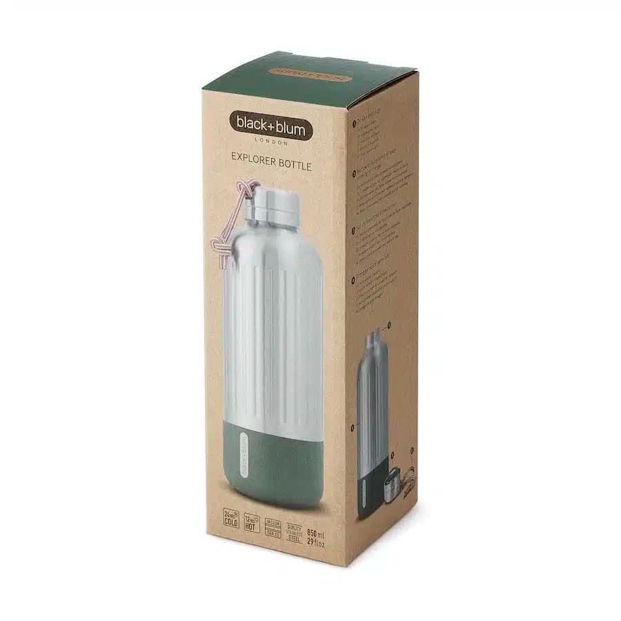 Black + Blum Outdoorová nerez termoska Explorer Olive 850 ml - náhled 5