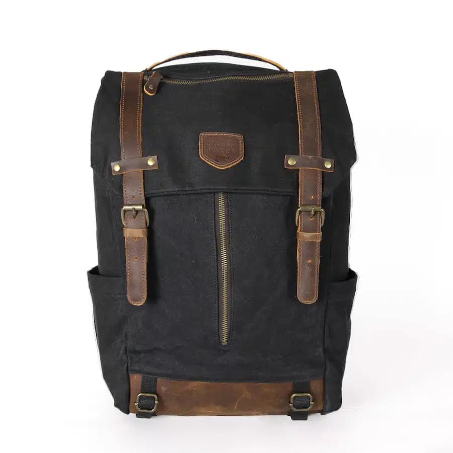 Alaskan Maker Cestovní vintage batoh Unimak Black 27l - náhled 1