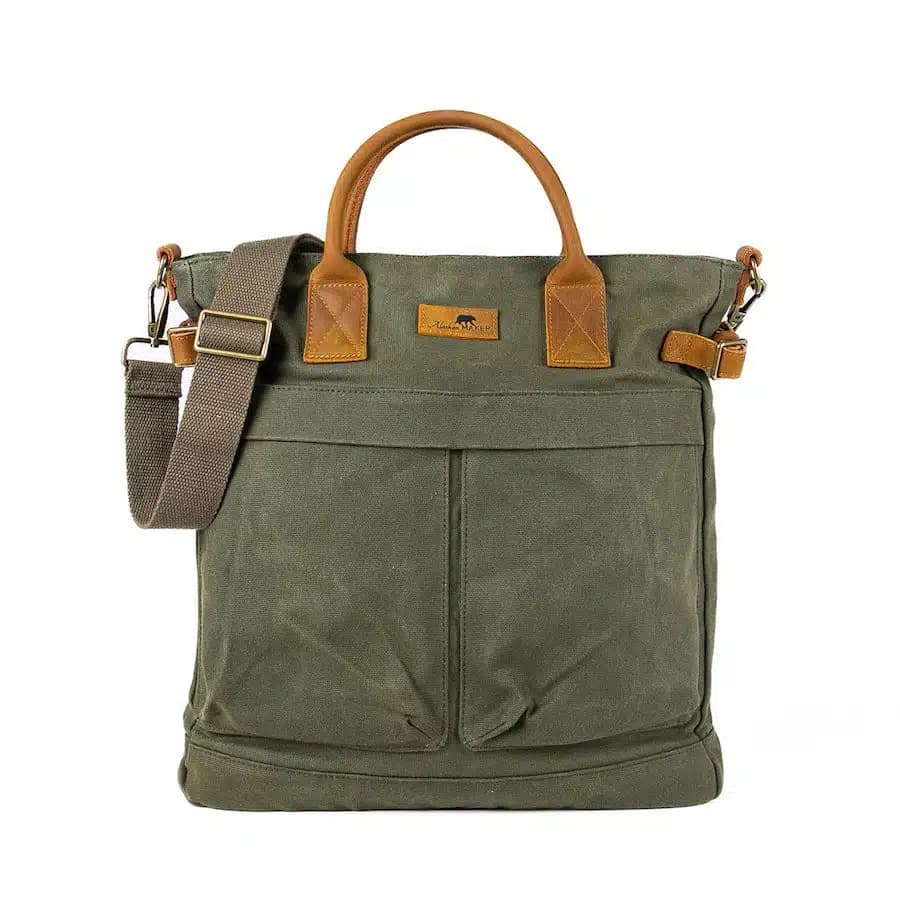 Alaskan Maker Alaskan Maker Pánská vintage taška Fairbanks Khaki 13l - náhled 1