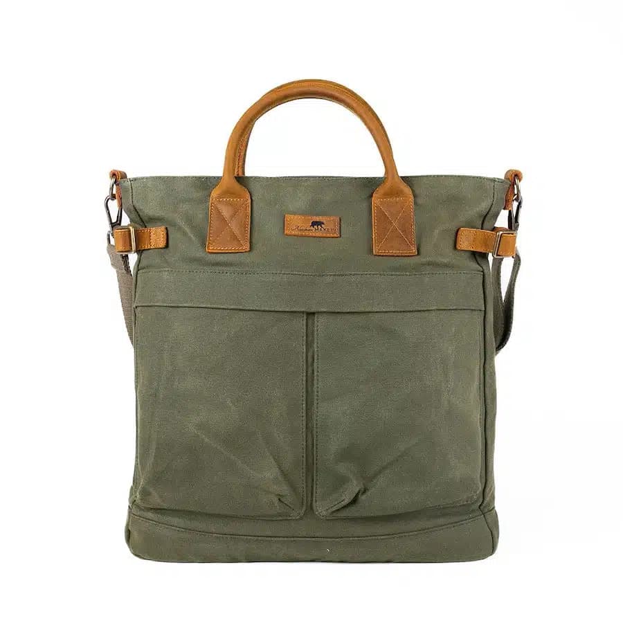 Alaskan Maker Alaskan Maker Pánská vintage taška Fairbanks Khaki 13l - náhled 3