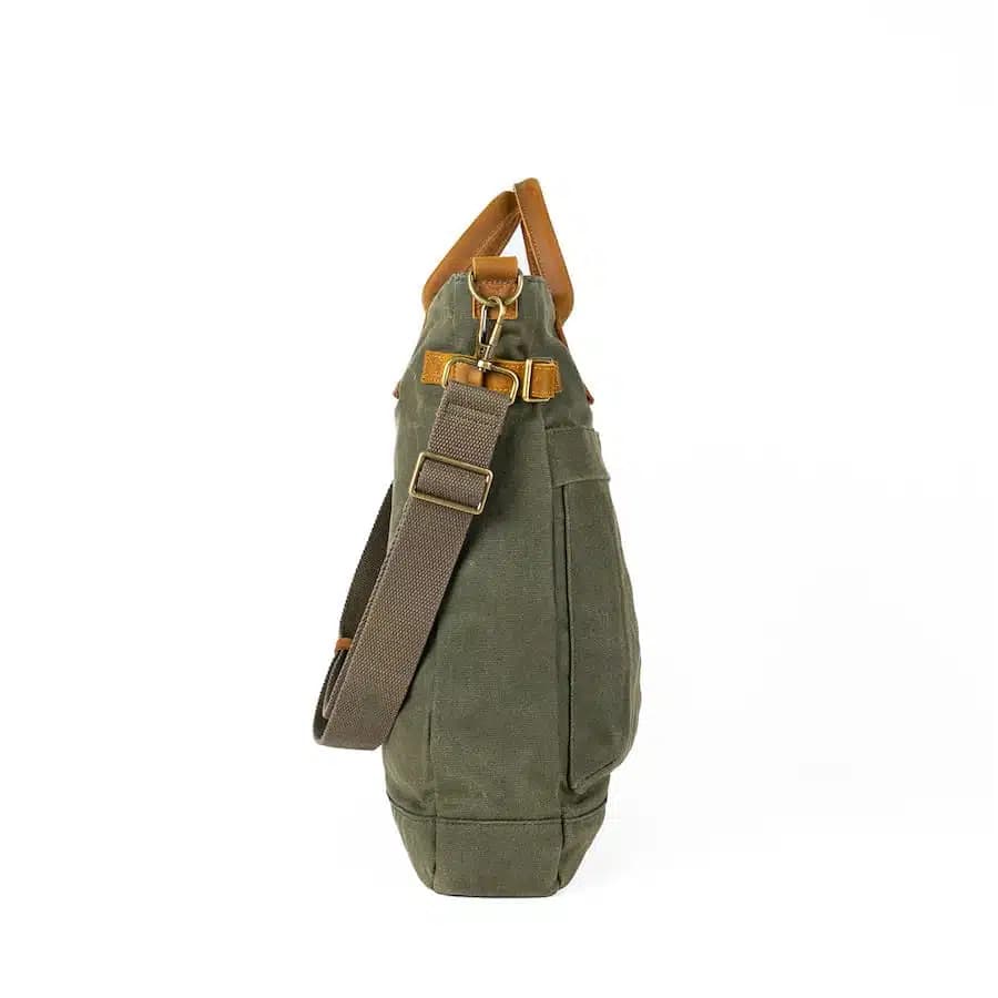 Alaskan Maker Alaskan Maker Pánská vintage taška Fairbanks Khaki 13l - náhled 4