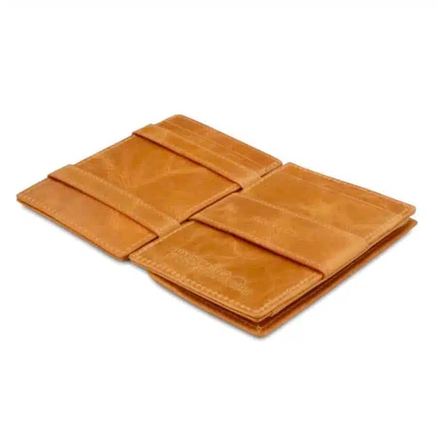 Kožená peněženka na karty s kapsou na mince Essenziale Brushed Garzini Black - náhled 4