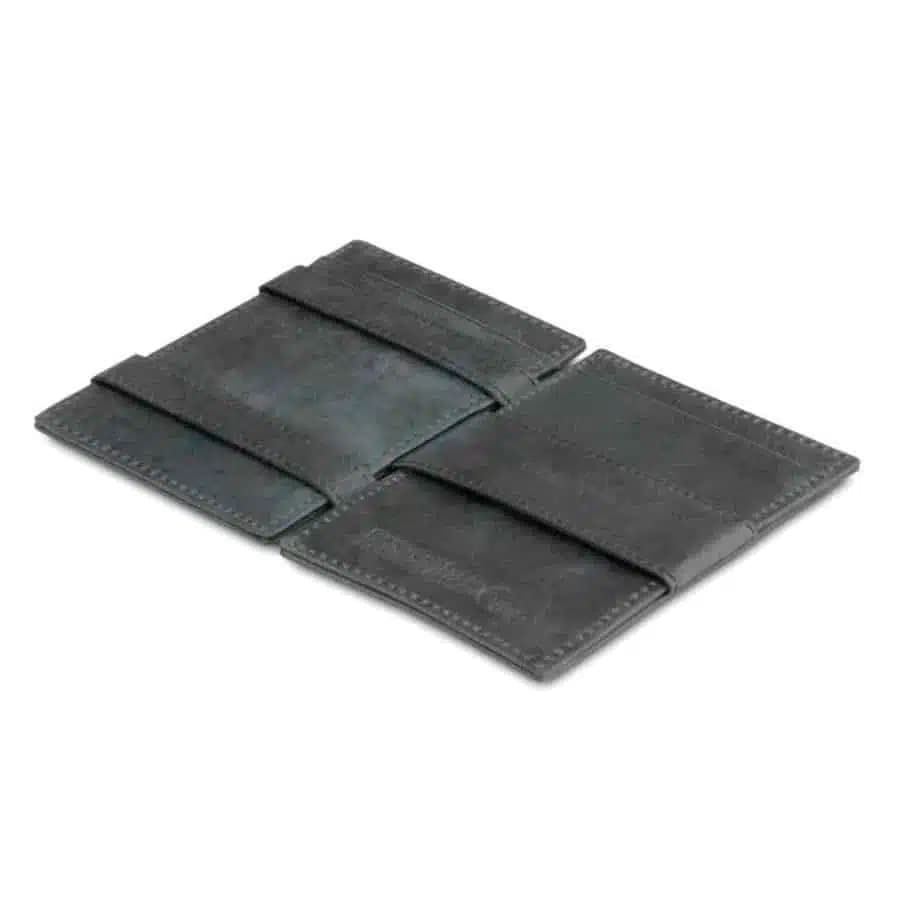 Kožená peněženka na karty Essenziale Brushed Garzini Black - náhled 5