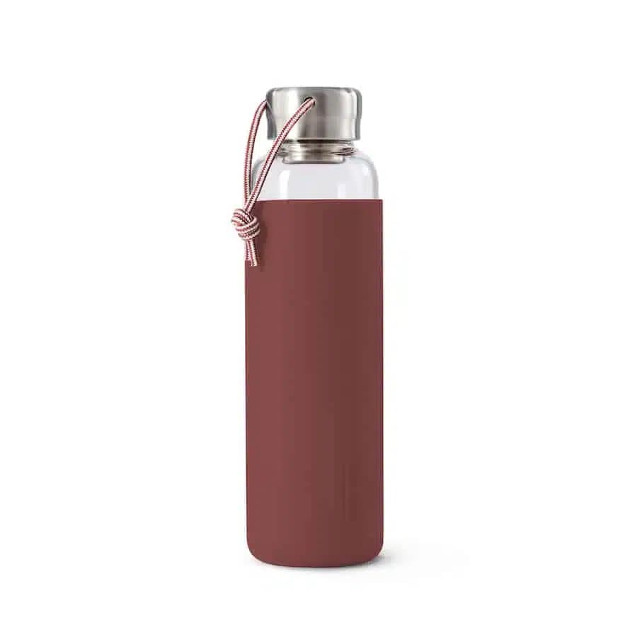 Black + Blum Skleněná láhev na vodu burgundy 600ml - náhled 1