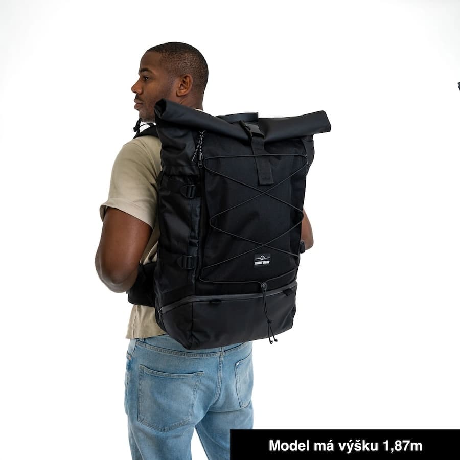 Johnny Urban Rolovací batoh Travel Allen XL béžový 47l - náhled 2