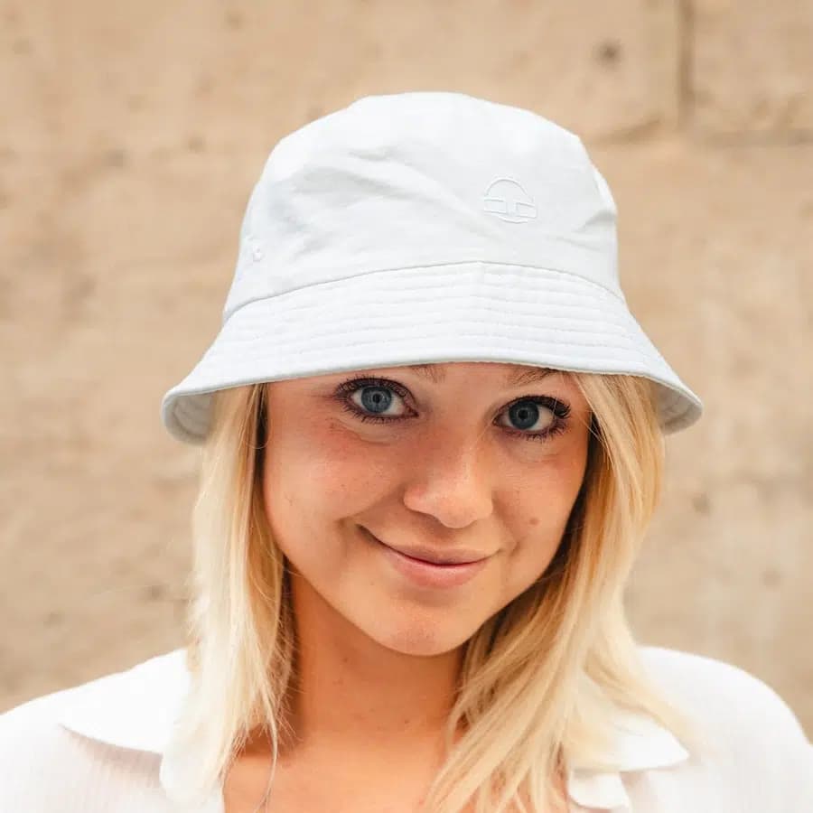 Johnny Urban Plátěný klobouček Bucket Bob bílý L/XL - náhled 2