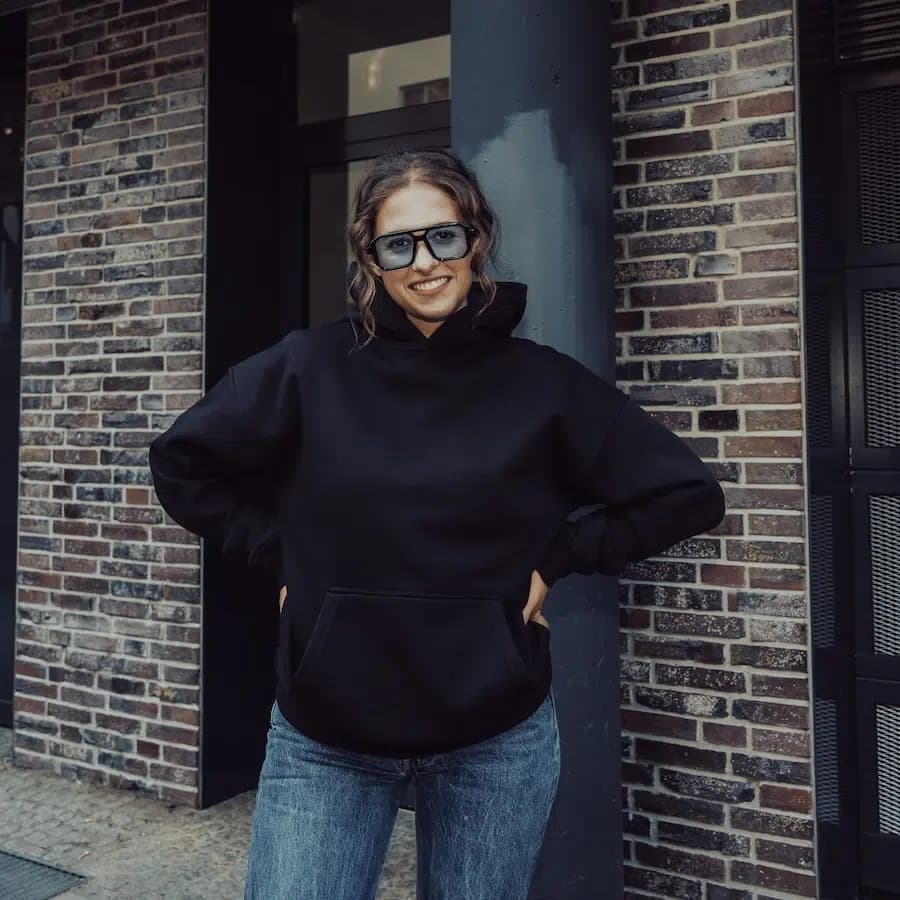 Johnny Urban Oversize mikina s kapucí Cody béžová L - náhled 5