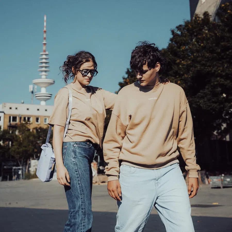 Johnny Urban Bavlněné oversize tričko Sammy Print béžové L - náhled 4