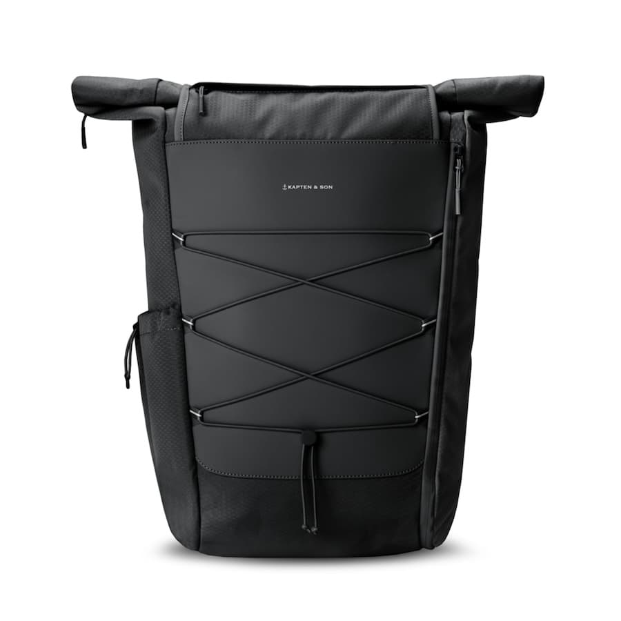 Kapten & Son Velký voděodolný rolovací batoh Banff All Black 35l - náhled 1