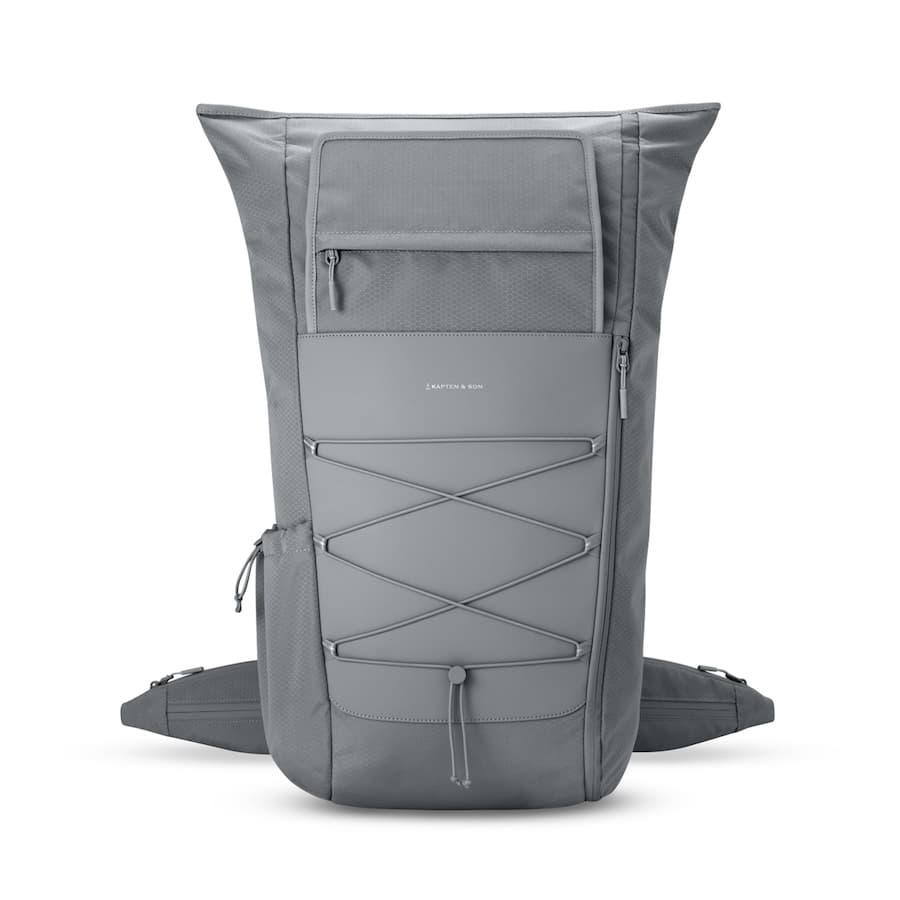 Kapten & Son Velký voděodolný rolovací batoh Banff All Black 35l - náhled 4