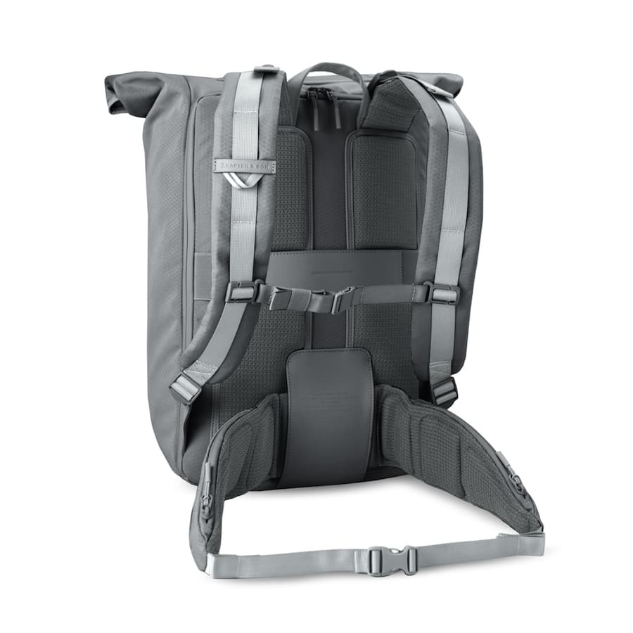 Kapten & Son Velký voděodolný rolovací batoh Banff All Black 35l - náhled 5