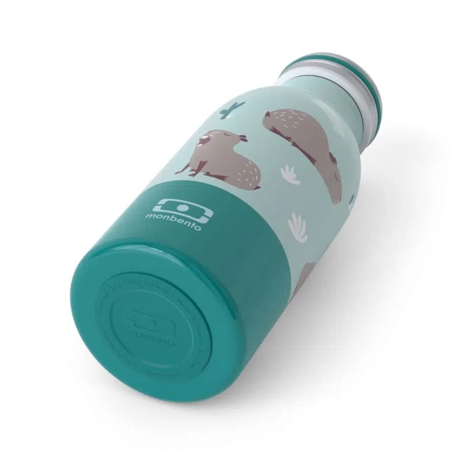 Monbento Nerezová dětská termoska Cooly Blue Dino 350ml - náhled 4