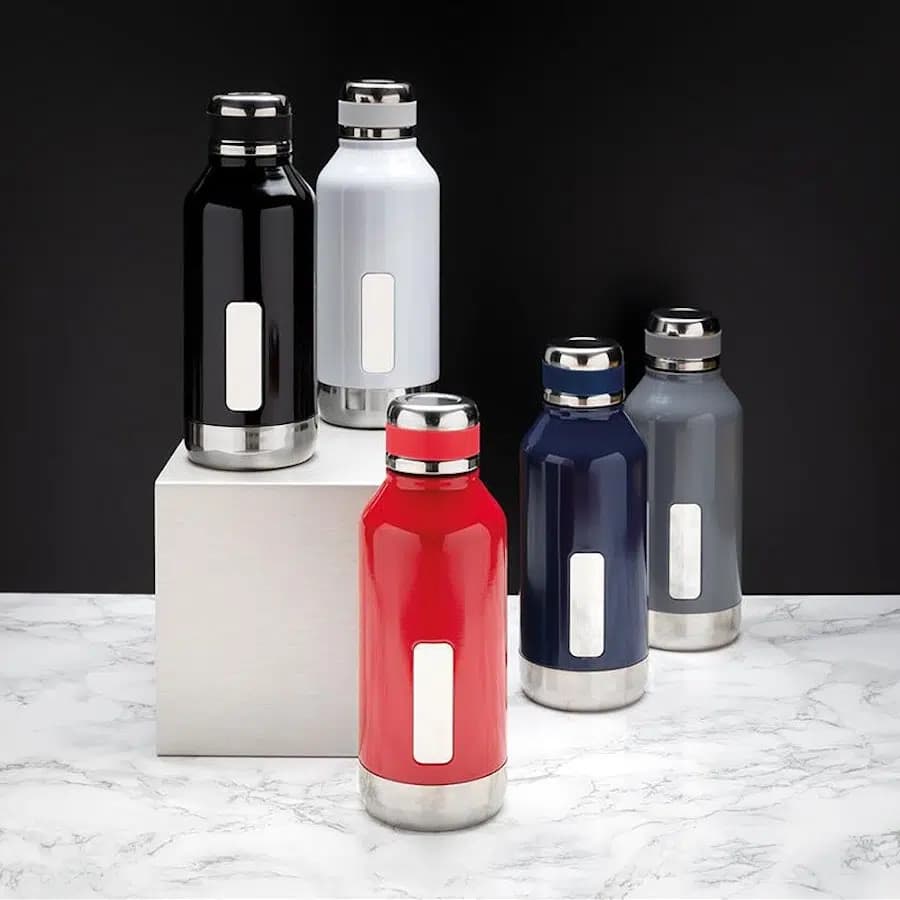 XD Design Nepropustná láhev z nerezové oceli 500 ml bílá - náhled 2