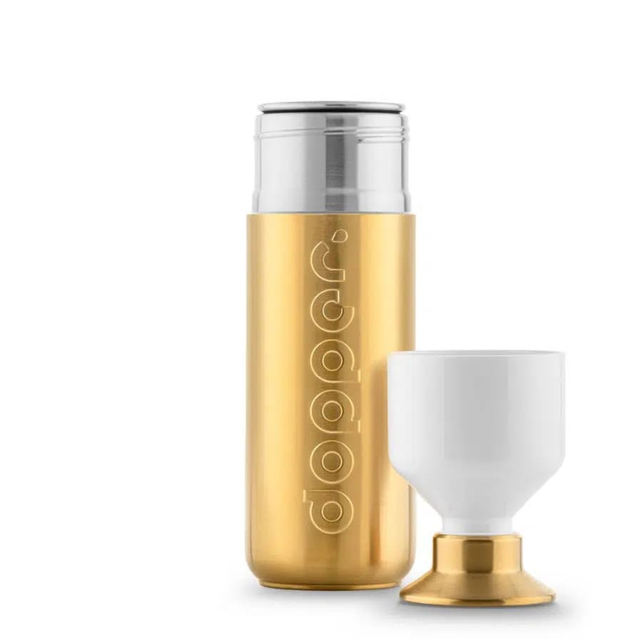 Dopper Metalická nerezová láhev na pití Gold 800ml - náhled 4