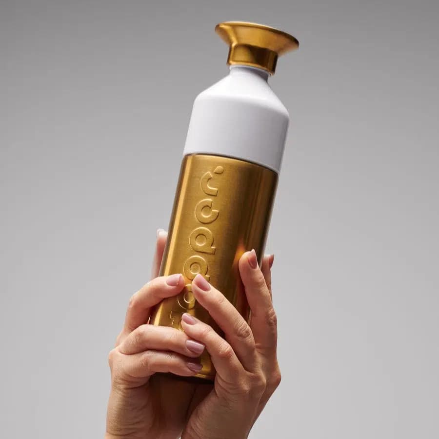 Dopper Metalická nerezová láhev na pití Gold 800ml - náhled 2