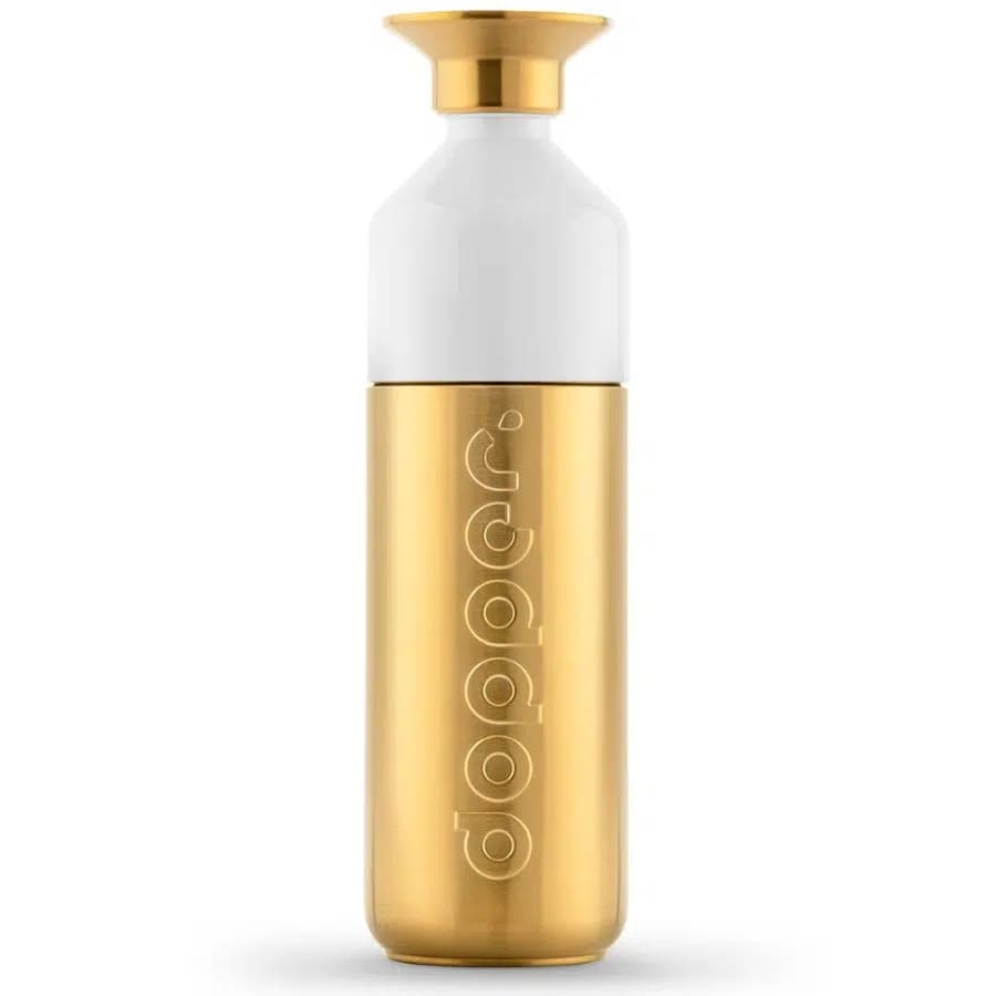 Dopper Metalická nerezová láhev na pití Gold 800ml