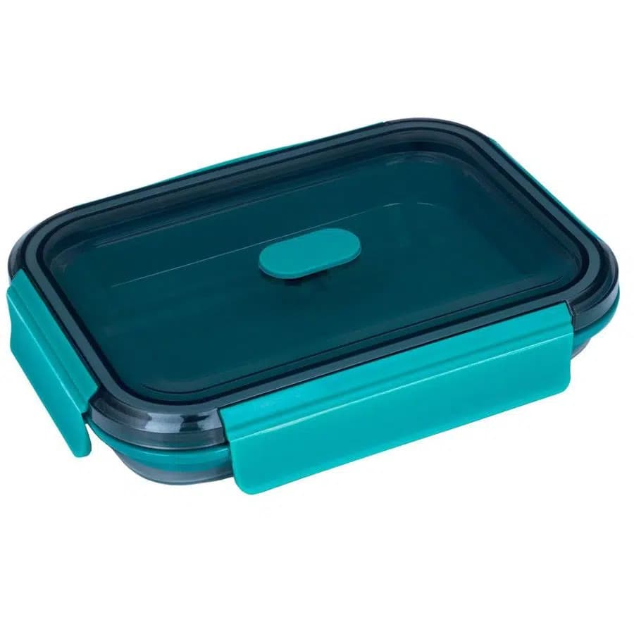 Lurch Skládací silikonový box na jídlo 1200 ml Frozen Blue - náhled 3