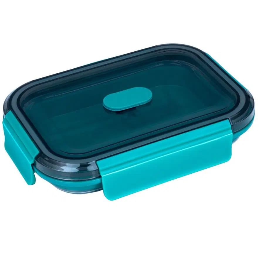 Lurch Skládací silikonový box na jídlo 800 ml Frozen Blue - náhled 3
