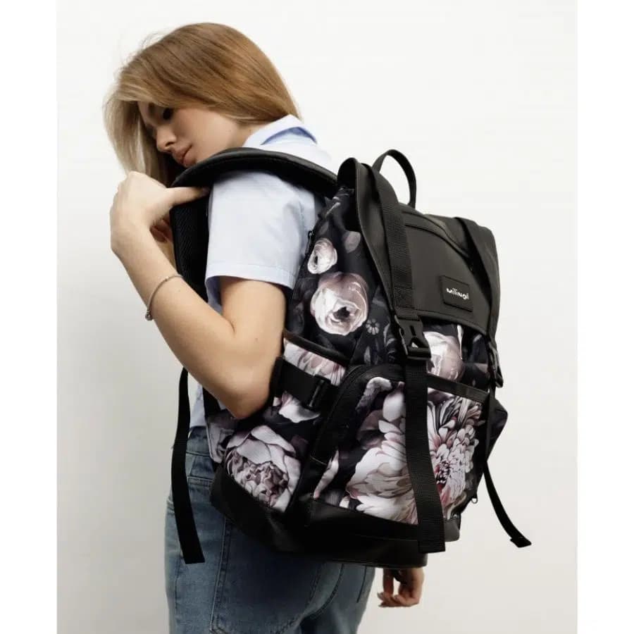 Milinal Batoh s klopou a přeskami Universal floral 20l - náhled 2