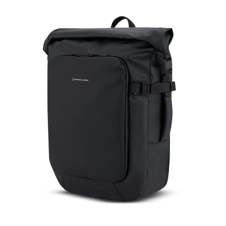 Kapten & Son Cestovní rolovací batoh Lisbon All Black 30l - náhled 3