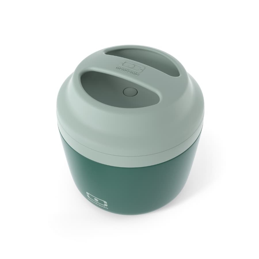 Monbento Nerezový termobox na jídlo Element Green Bicolor 550ml - náhled 3