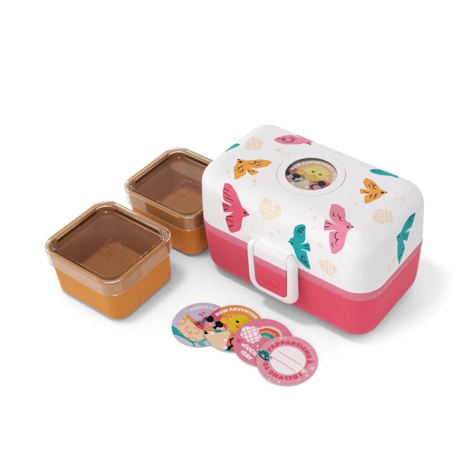 Monbento Dětský obědový bento box na jídlo Tresor Graphic Blue Dino 800ml - náhled 4
