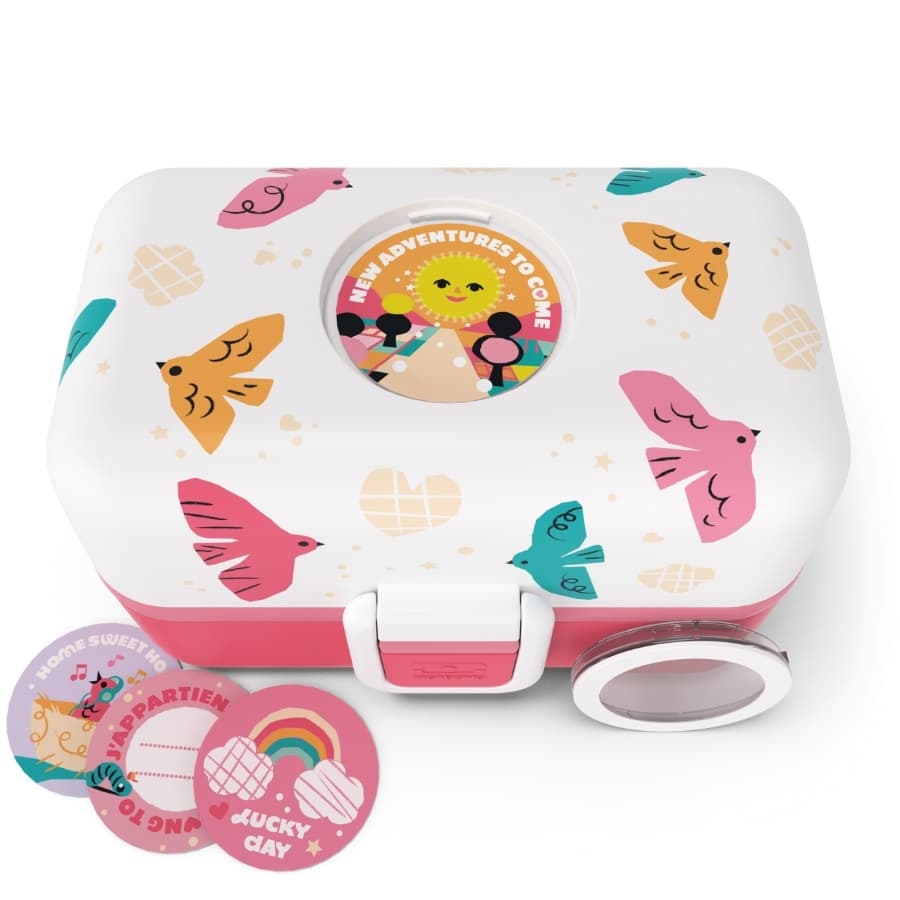 Monbento Dětský obědový bento box na jídlo Tresor Graphic Blue Dino 800ml - náhled 3