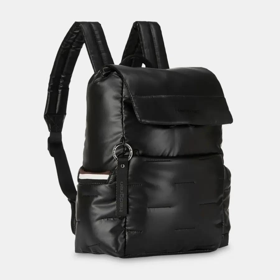 Hedgren Prošívaný městský batoh Cocoon Billowy Black 15l - náhled 3