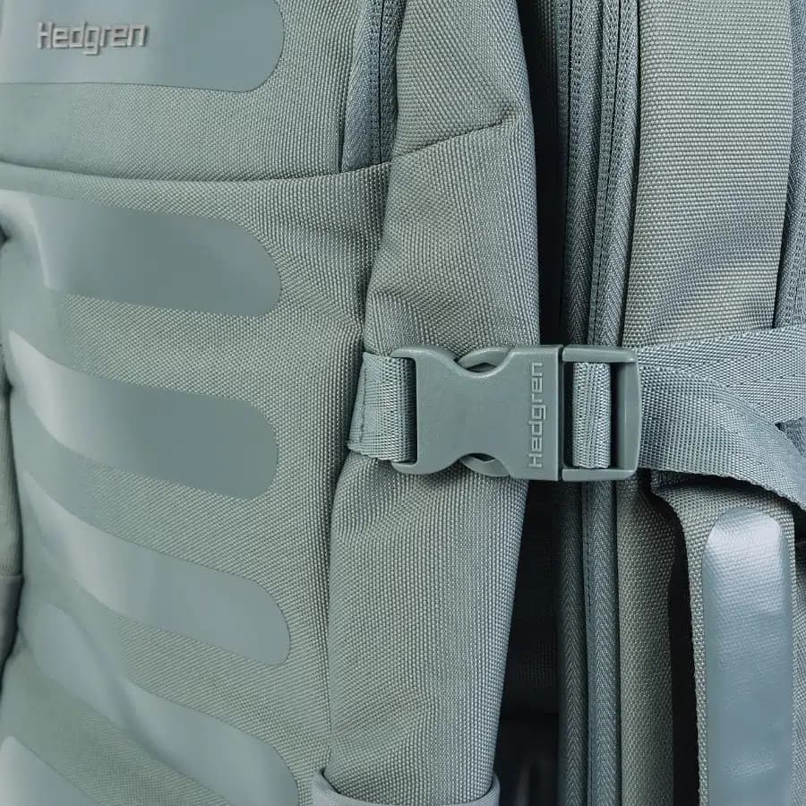 Hedgren Velký cestovní batoh Comby Trip L Grey-Green 36l - náhled 3