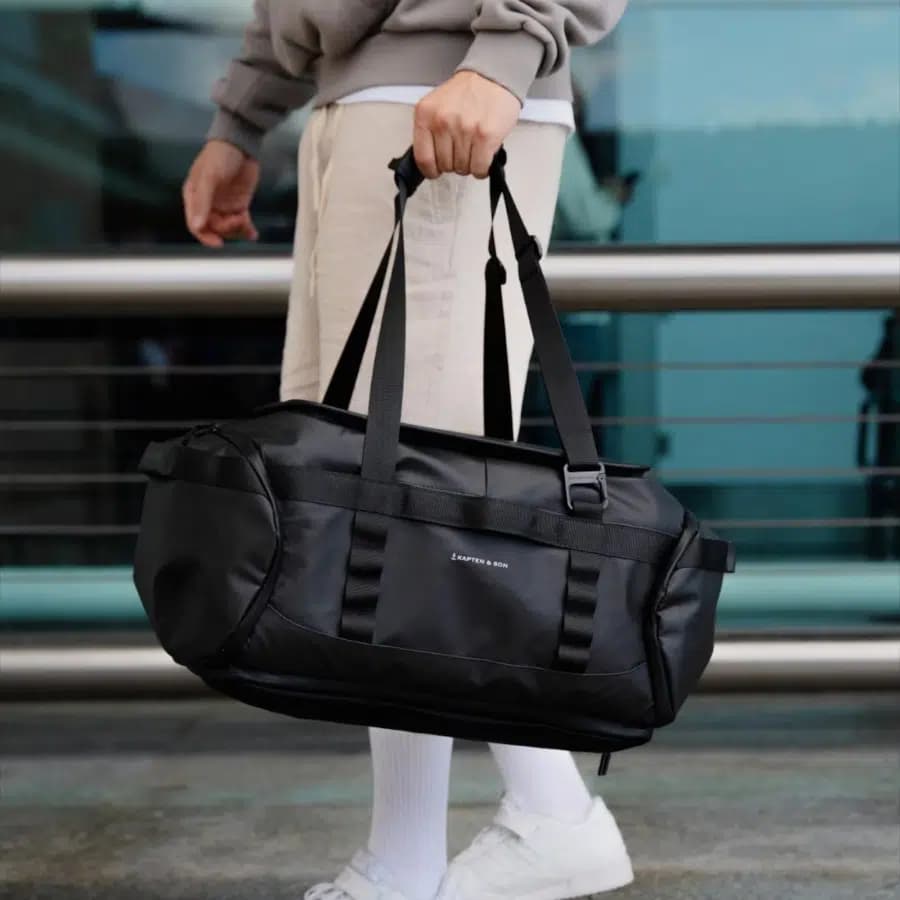 Kapten & Son Cestovní taška na záda Lisbon all black 50l - náhled 2