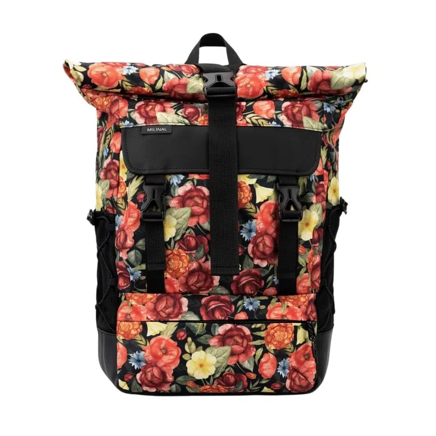 Milinal Rolovací batoh s přeskami Wide Light Folk Dark 32l - náhled 1