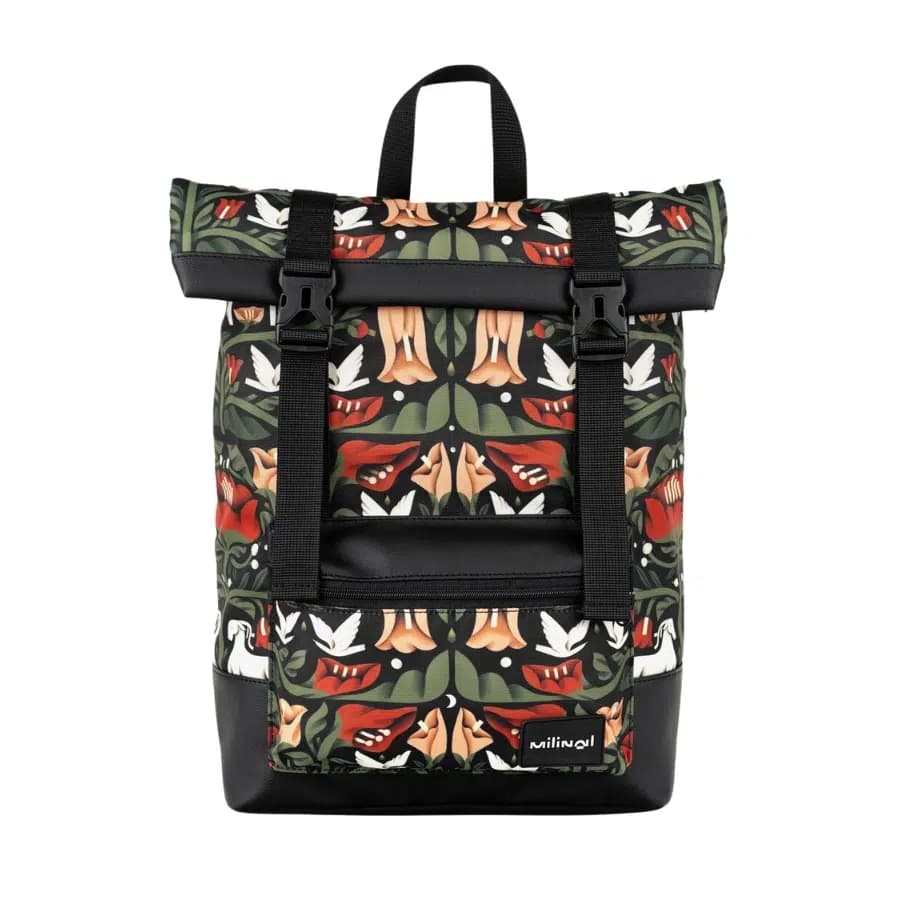 Milinal Rolovací batoh Roll Oxford Flora&Fauna 17l - náhled 1