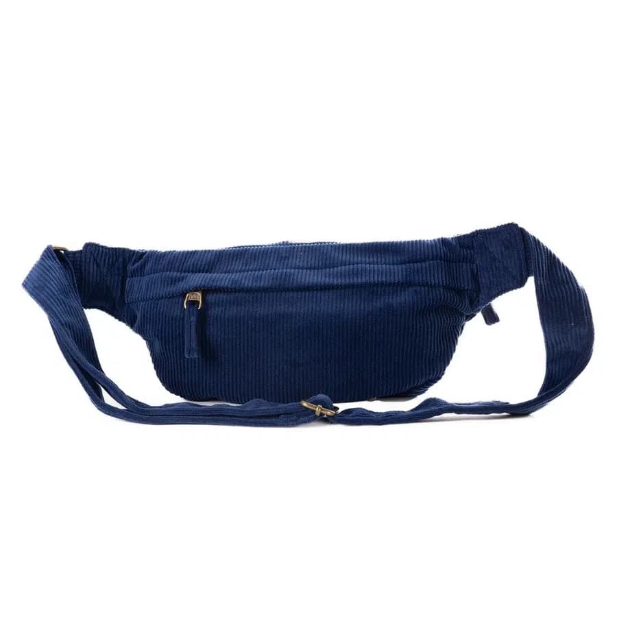Alaskan Maker Manšestrová crossbody ledvinka Willow Blue Navy 1,75l - náhled 2