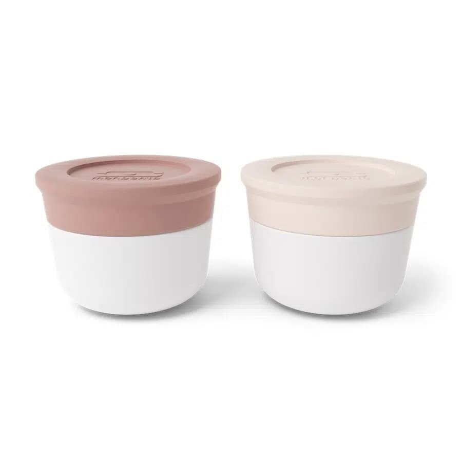 Monbento sada 2 ks omáčníků MB Temple S Pink Moka + Pink Natural - náhled 1