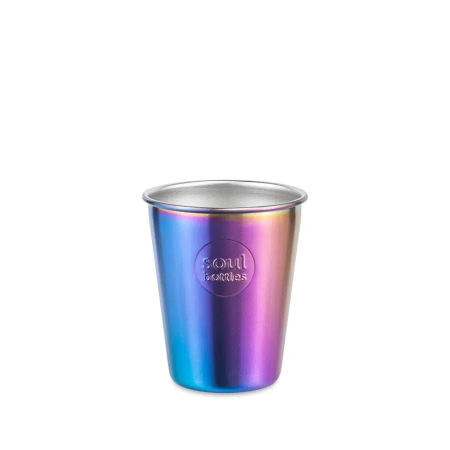Soulbottles Nerezové kelímky na pití 4 ks Gold 300ml - náhled 2