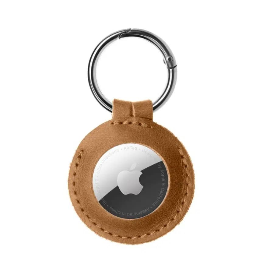 Fixed Kožené pouzdro pro Apple AirTag hnědé - náhled 1