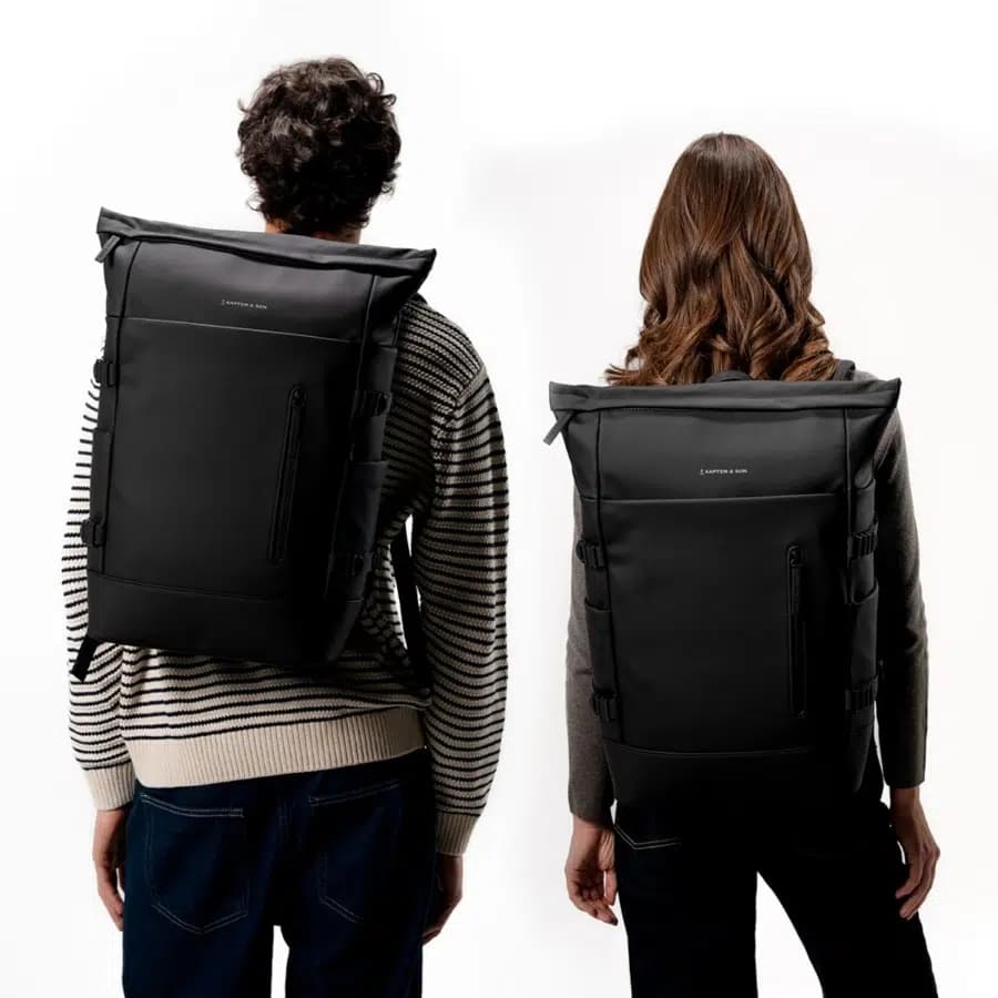 Kapten & Son Velký minimalistický batoh Helsinki Pro Dusty Green 24l - náhled 2