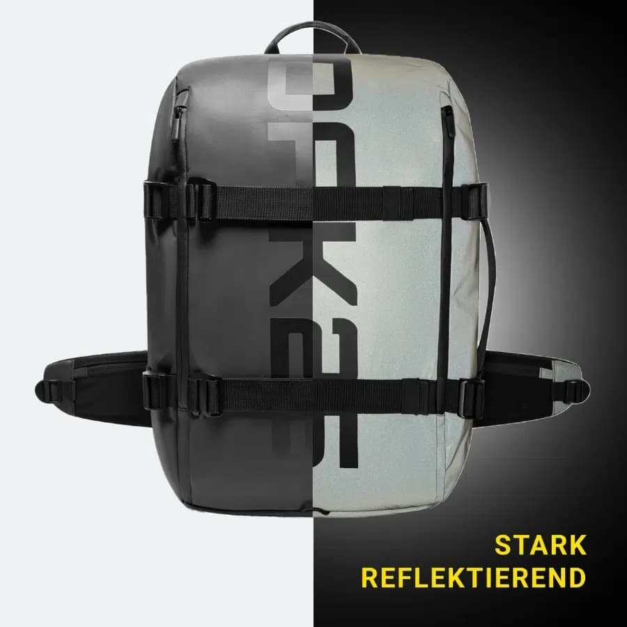 Oak25 Nepromokavý cestovní reflexní batoh Luminite Traveller černý 34l - náhled 2